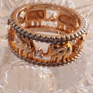 Sz8 Elephant Rose Gold Plated/925